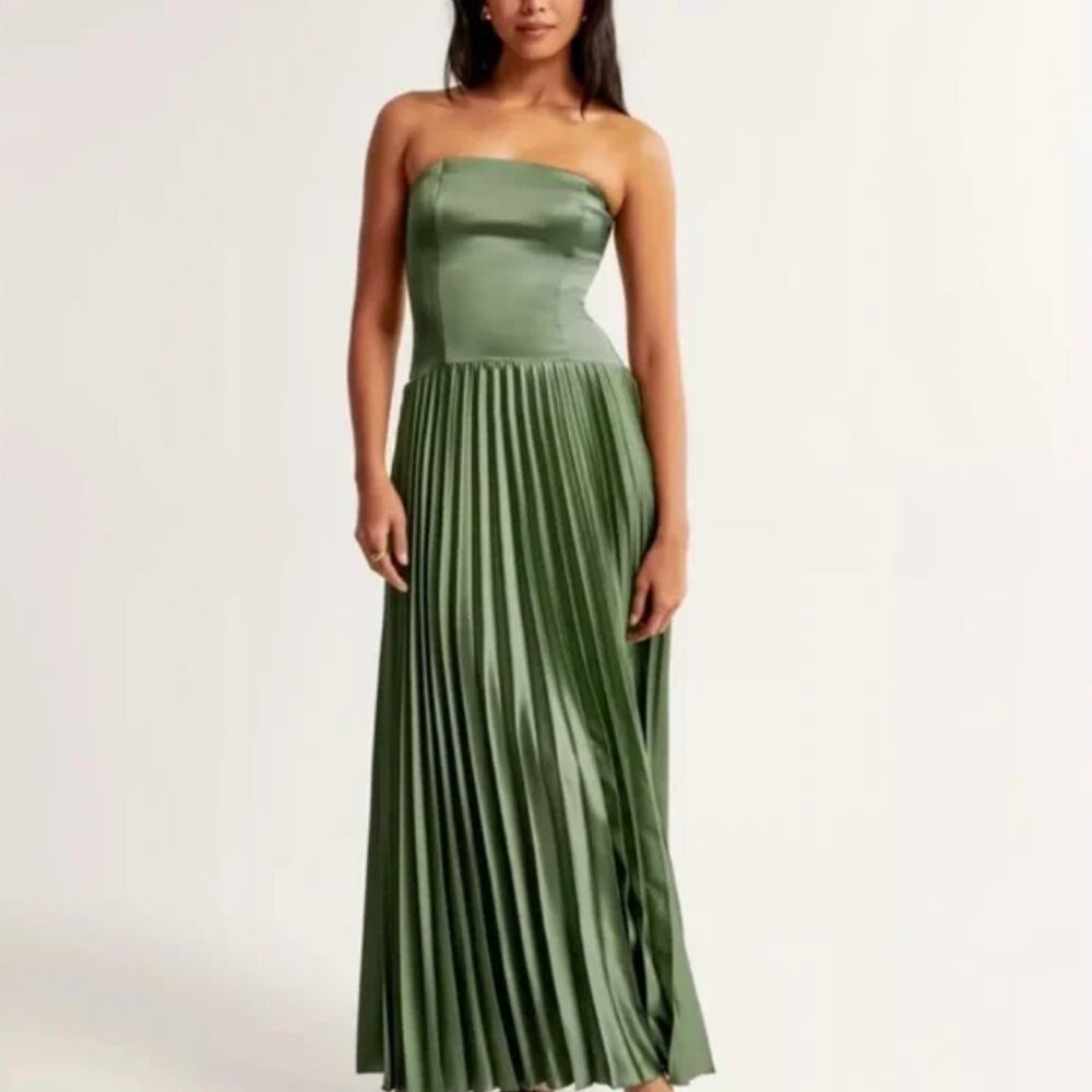 Abercrombie Green Drop Waist Dress